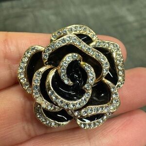 Black and Gold Brooch